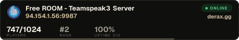 Free ROOM - Teamspeak3 Server