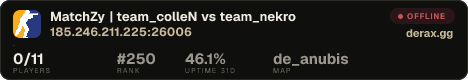 MatchZy | team_colleN vs team_nekro