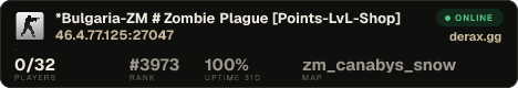 *Bulgaria-ZM # Zombie Plague [Points-LvL-Shop]