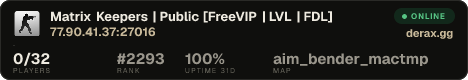 Matrix Keepers | Public [FreeVIP | LVL | FDL]