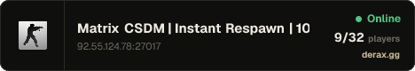 Matrix CSDM | Instant Respawn | 1000 FPS | HyperHost.DE