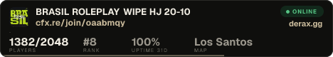 BRASIL ROLEPLAY 🡺 WIPE HJ 20-10