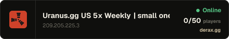 Uranus.gg US 5x Weekly | small one grid | Modded | 8/6