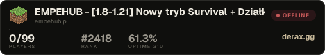 EMPEHUB - [1.8-1.21] Nowy tryb Survival + Działki już jest!