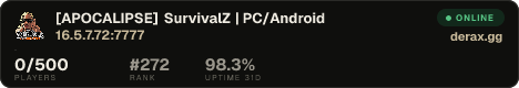 [BRASIL] SurvivalZ | PC/Android