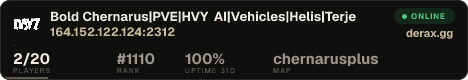 Bold Chernarus|PVE|HVY AI|Vehicles|Helis|Terje