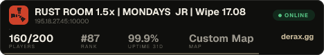 RUST ROOM 1.5x | MONDAYS JR | Wipe 17.08