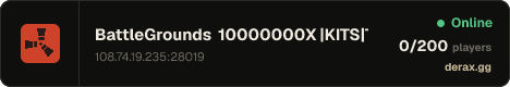 BattleGrounds 10000000X |KITS|TP|CLANS|SKINBOX|PVP|Battlefield|