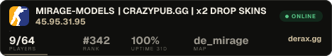 MIRAGE-MODELS | CRAZYPUB.GG | x2 DROP SKINS