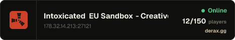 Intoxicated EU Sandbox - Creative | Build | Noclip