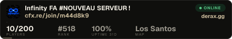 Infinity FA ⟿⟿⟿»#NOUVEAU SERVEUR !«⬳⬳⬳