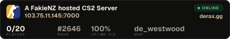 A FakieNZ hosted CS2 Server