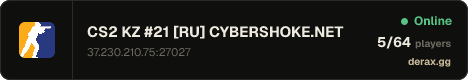 CS2 KZ #21 [RU] — CYBERSHOKE.NET (TIER 1-3 - EASY)