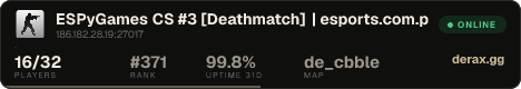 » ESPyGames CS #3 [Deathmatch] | esports.com.py