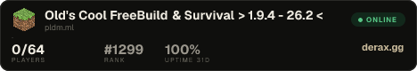 Old's Cool FreeBuild & Survival > 1.9.4 - 26.2 <