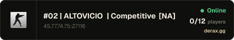 #02 | ALTOVICIO | Competitive [NA]
