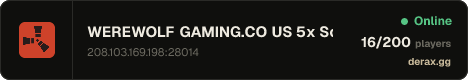 WEREWOLF GAMING.CO US 5x Solo/Duo/Trio|Loot x5|TP|Homes|Kits|