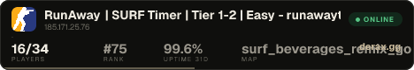 RunAway | SURF Timer | Tier 1-2 | Easy - runawaytr.com