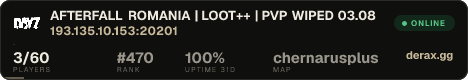 AFTERFALL ROMANIA | LOOT++ | PVP WIPED 03.08