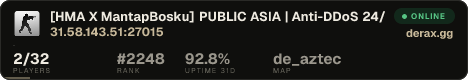 [HMA X MantapBosku] PUBLIC ASIA | Anti-DDoS 24/7