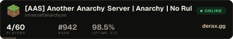 ★ [AAS] Another Anarchy Server | Anarchy | No Rules | No Claims | No Reset |