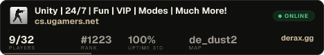 Unity | 24/7 | Fun | VIP | Modes | Much More!
