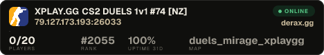XPLAY.GG • CS2 DUELS 1v1 #74 • [NZ]