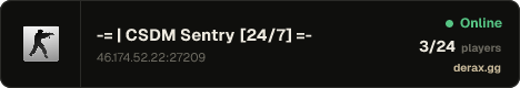 -= Легендарный | CSDM Sentry [24/7] =-