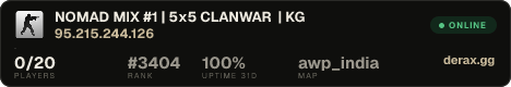 NOMAD MIX #1 | 5x5 CLANWAR | KG