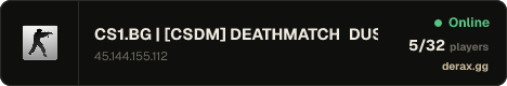 CS1.BG | [CSDM] DEATHMATCH DUST2 [CAPTURE THE FLAG]