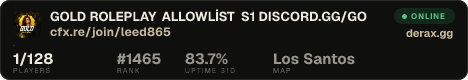 GOLD ROLEPLAY ALLOWLİST S1 DISCORD.GG/GO