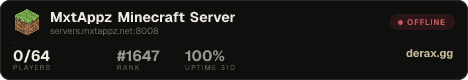MxtAppz Minecraft Server