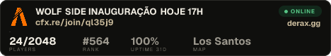 WOLF SIDE ➔ INAUGURAÇÃO HOJE 17H