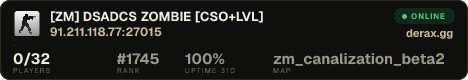 [ZM] DSADCS ZOMBIE [CSO+LVL]