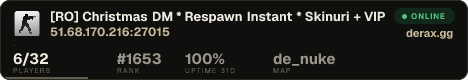 [RO] Christmas DM * Respawn Instant * Skinuri + VIP