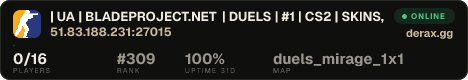 | UA | BLADEPROJECT.NET | DUELS | #1 | CS2 | SKINS, KNIFES