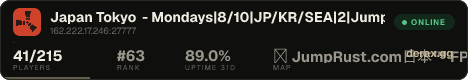 Japan Tokyo - Mondays|8/10|JP/KR/SEA|2週間|JumpRust.com