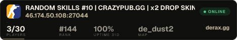 RANDOM SKILLS #10 | CRAZYPUB.GG | x2 DROP SKINS
