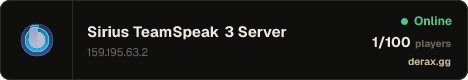 Sirius TeamSpeak 3 Server