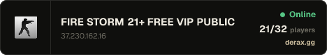 FIRE STORM 21+ FREE VIP PUBLIC