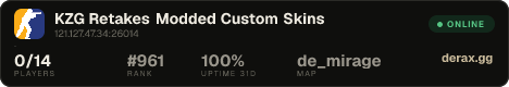 ♚ KZG • Retakes Modded • Custom • Skins ♚