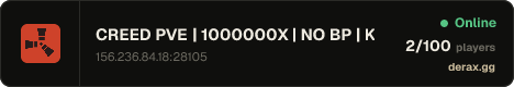 CREED PVE | 1000000X | NO BP | KITS | SHOP | THURSDAYS