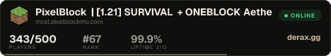 PixelBlock | [1.21] SURVIVAL + ONEBLOCK Aether Crate out now!
