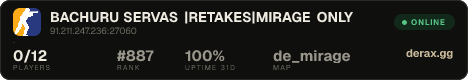BACHURU SERVAS |RETAKES|★MIRAGE ONLY★