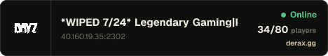 *WIPED 7/24* Legendary Gaming|PvE PvP|6man|Tappers|DNA|Drugs|3d