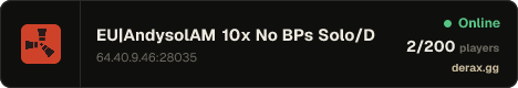 EU|AndysolAM 10x No BPs Solo/Duo/Trio|PVP|Shop|Loot+|Kits|Raid+