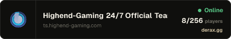 Highend-Gaming • 24/7 Official Teamspeak