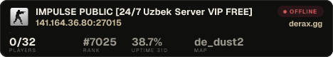IMPULSE PUBLIC [24/7 Uzbek Server VIP FREE]