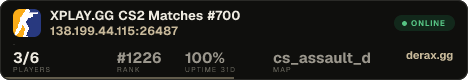 XPLAY.GG • CS2 Matches #700
