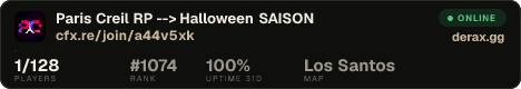 Paris Creil RP --> Halloween SAISON